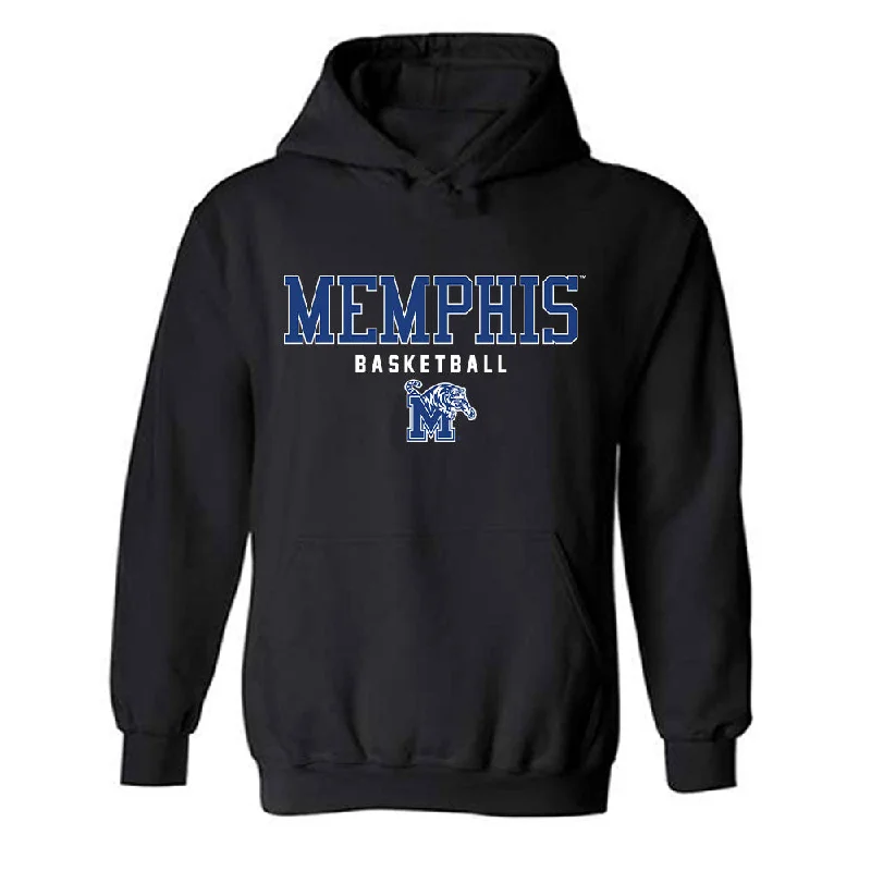 Memphis - NCAA Women's Basketball : Alasia Smith - Hooded Sweatshirt Hoodie with Monochrome Minimalist Simple Memphis - NCAA Women's Basketball : Alasia Smith - Hooded Sweatshirt Hoodie with Monochrome Minimalist Simple