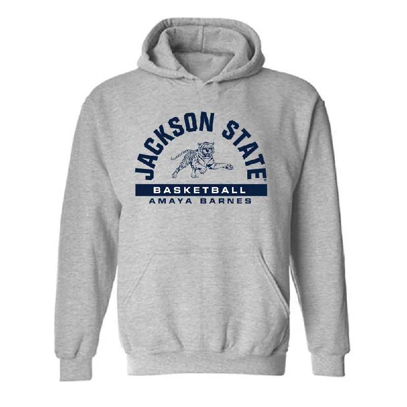 Jackson State - NCAA Women's Basketball : Amaya Barnes - Classic Fashion Shersey Hooded Sweatshirt Hoodie with Fur Luxurious Winter Jackson State - NCAA Women's Basketball : Amaya Barnes - Classic Fashion Shersey Hooded Sweatshirt Hoodie with Fur Luxurious Winter