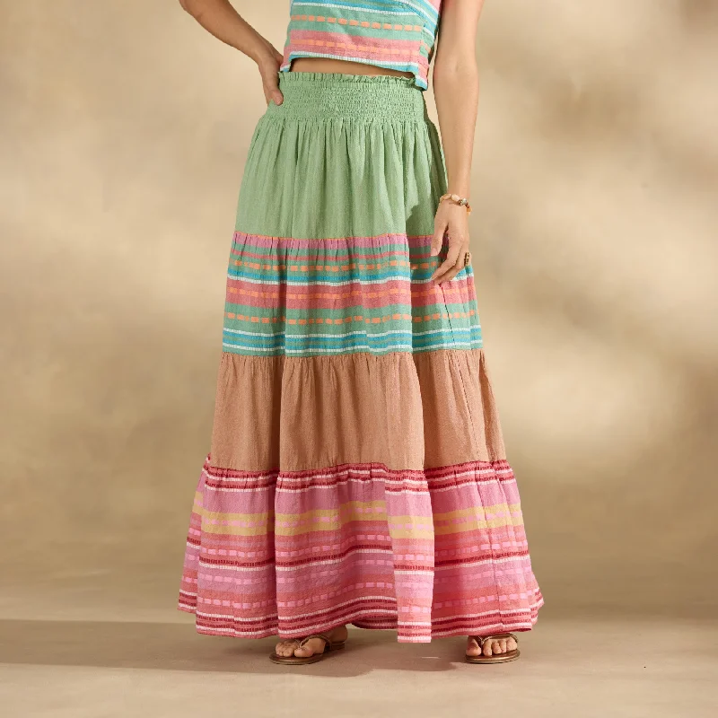 Alonissos Maxi Skirt velvet skirt glossy