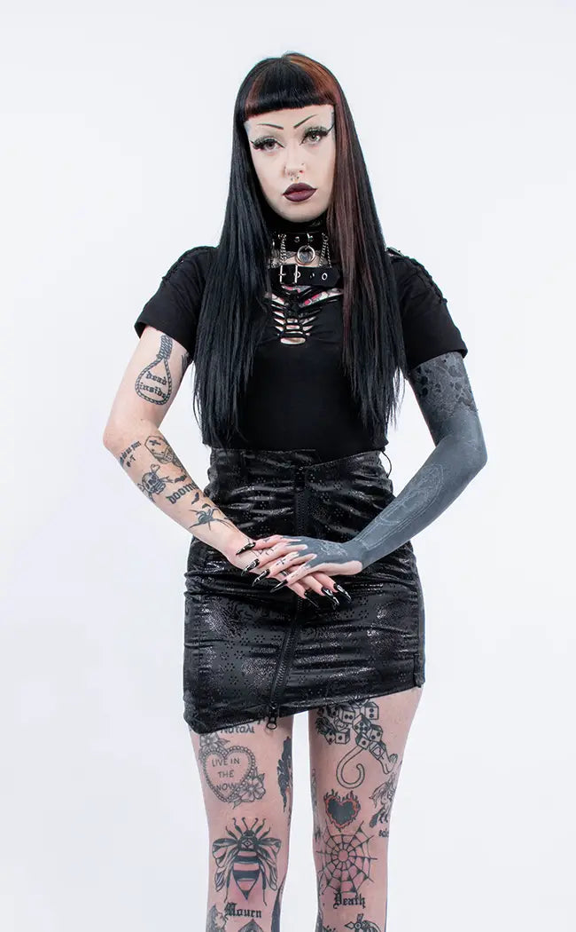 Daiyu Mini Skirt tiered skirt playful