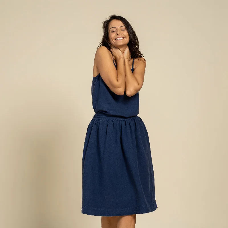 Midi Skirt Sophia Storm Blue lace skirt romantic