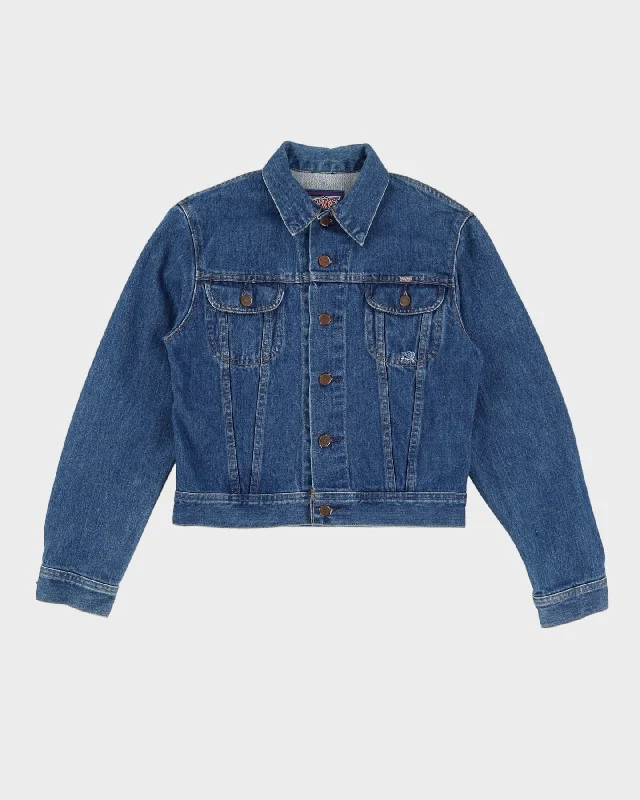 Vintage 90s GWG Blue Denim Jacket - S / M Snapped Jacket Toggled Jacket Drawstring Jacket Vintage 90s GWG Blue Denim Jacket - S / M Snapped Jacket Toggled Jacket Drawstring Jacket