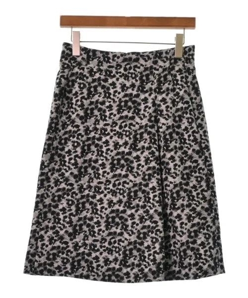 COUP DE CHANCE Knee length skirts velvet skirt plush