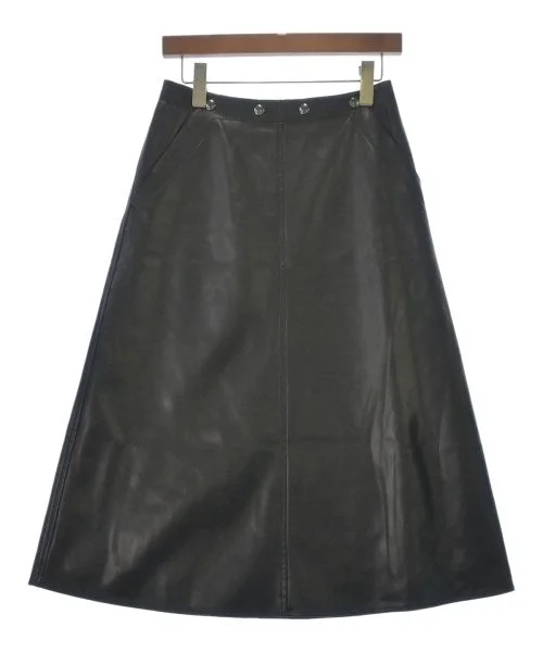 allureville Long/Maxi length skirts silk skirt smooth
