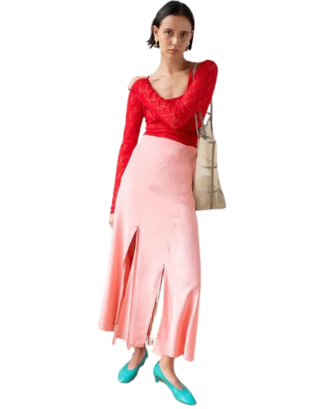 Joey Skirt Pink wool skirt sturdy