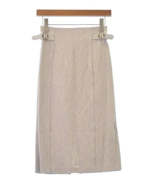 Apuweiser-riche Knee length skirts linen skirt relaxed