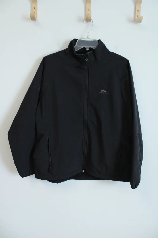 High Sierra Black Fleece Lined Jacket | XL Welt Pockets Slit Pockets Flap Pockets