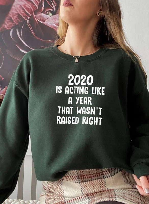 2020 Is Acting Like A Year That Wasnt Raised Rig Sweat Shirt