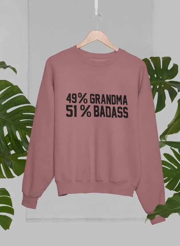 49% Grandma 51% Badass Sweat Shirt