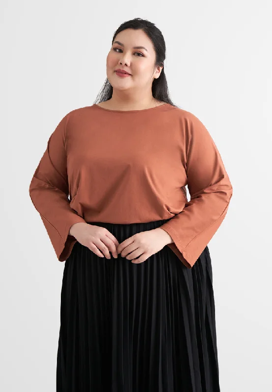 Calista EVERYDAY Loose-fit Crop Sleeve Tshirt - Black