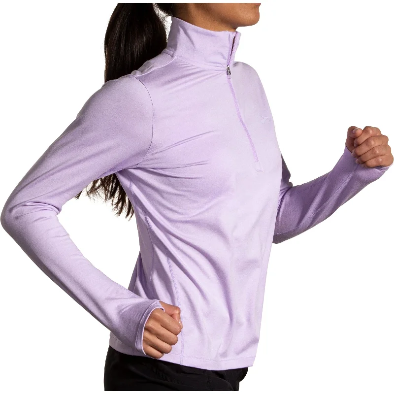 Brooks Dash 2.0 Half Zip Long Sleeve Womens Running Top - Purple