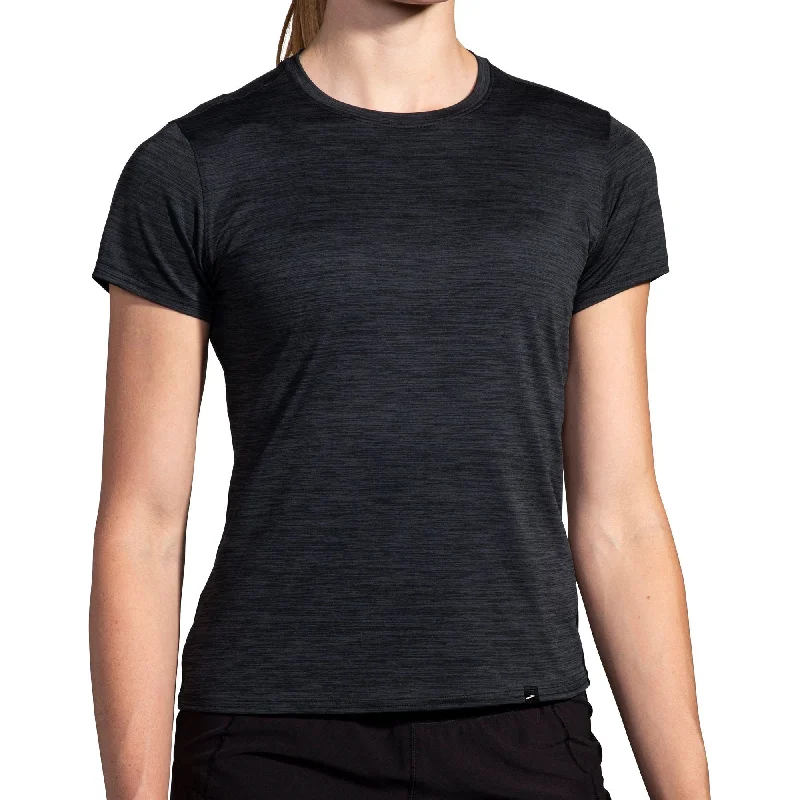 Brooks Luxe Short Sleeve Womens Running Top - Black