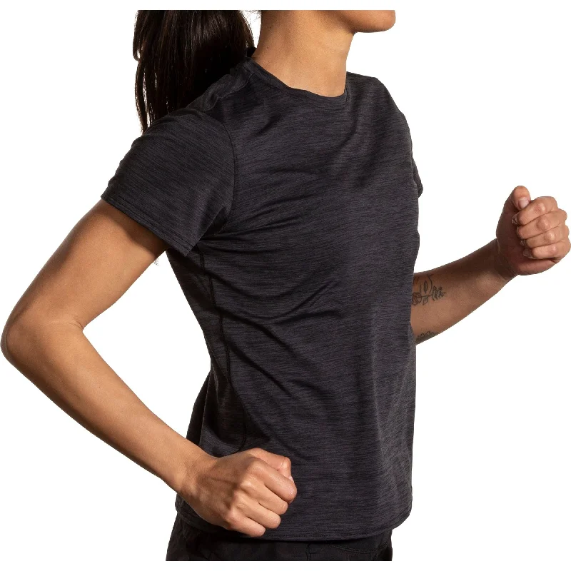 Brooks Luxe Short Sleeve Womens Running Top - Black