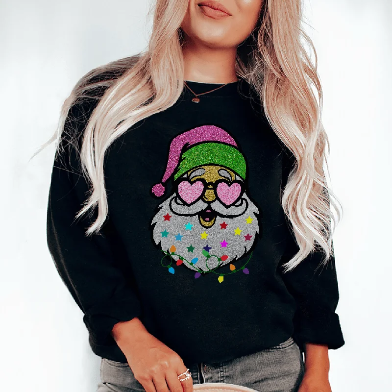 Glitter Santa Sweatshirt