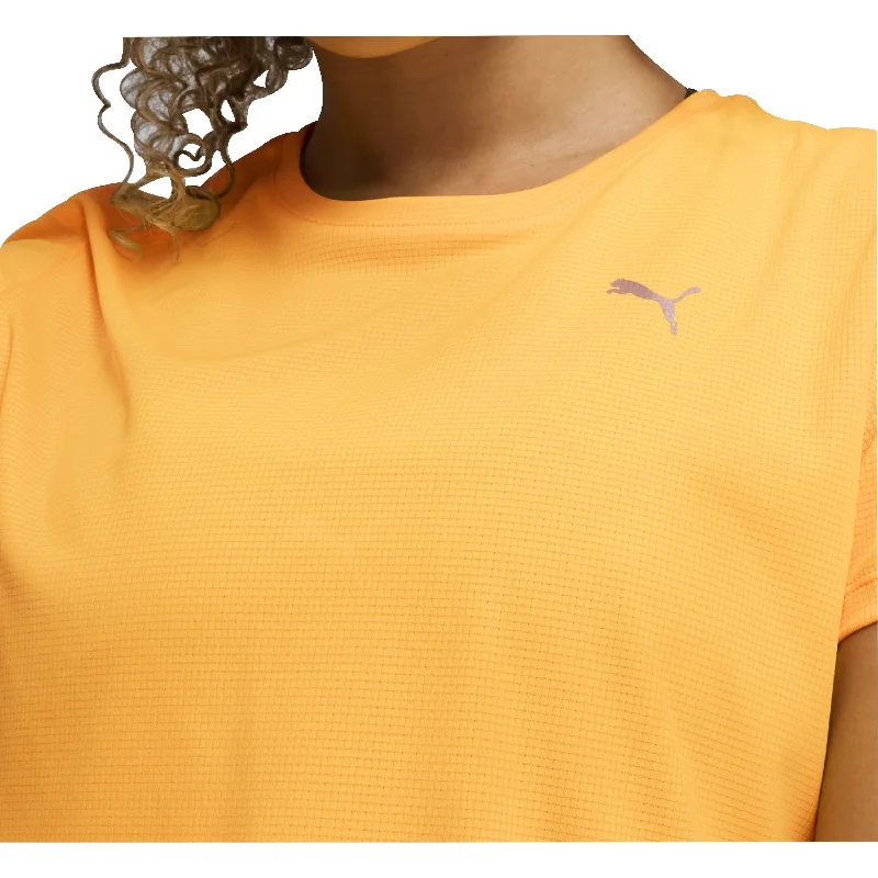 Puma Run Favourite Velocity Short Sleeve Womens Running Top - Orange