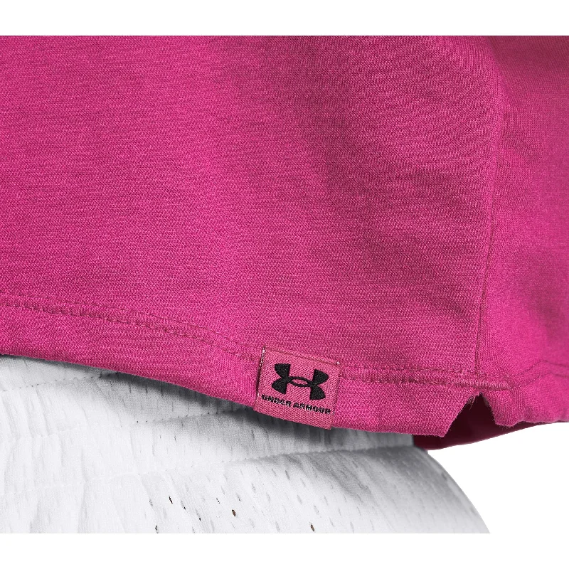 Under Armour Campus Boxy Crop Short Sleeve Womens Training Top - Pink