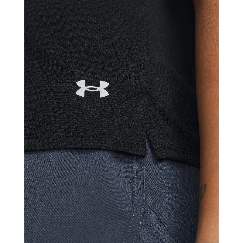 Under Armour Launch Splatter Short Sleeve Womens Running Top - Black