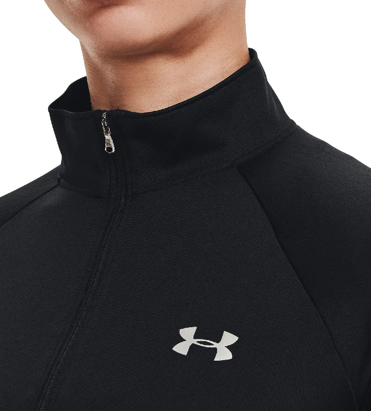 Under Armour Tech Half Zip Long Sleeve Womens Training Top - Black