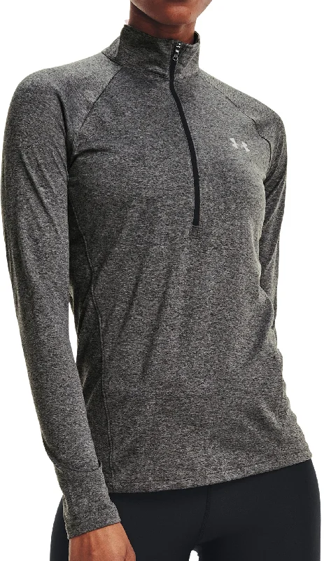 Under Armour Tech Half Zip Long Sleeve Womens Training Top - Grey