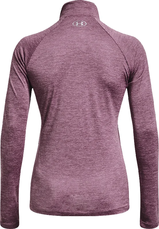 Under Armour Tech Twist Half Zip Long Sleeve Womens Training Top - Purple