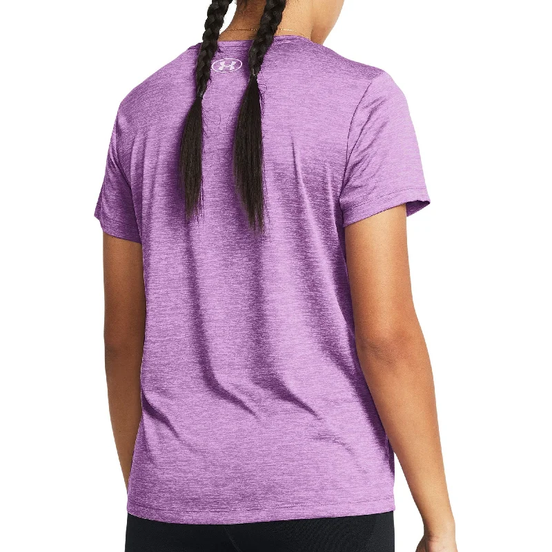 Under Armour Tech Twist Short Sleeve Womens Training Top - Purple