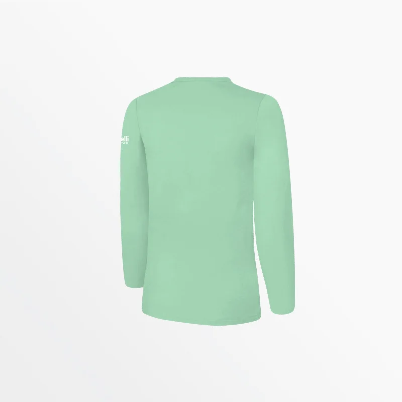 WOMEN'S BASICS LONG SLEEVE COTTON TEE