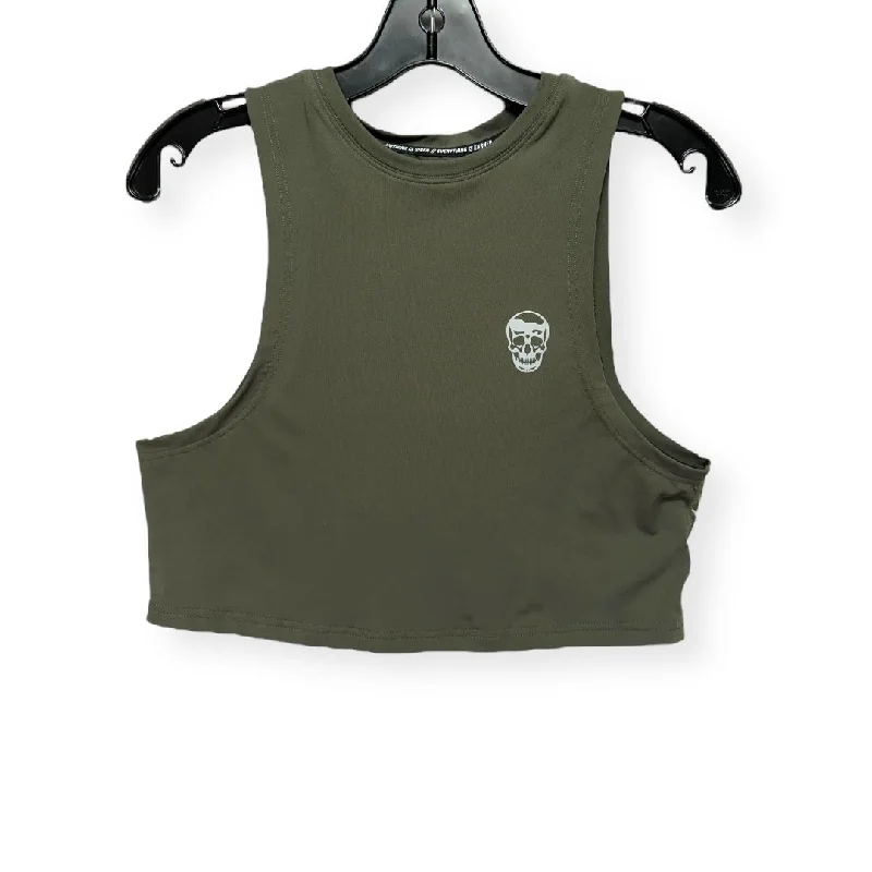 Green Athletic Tank Top Gym Reaper, Size Xs