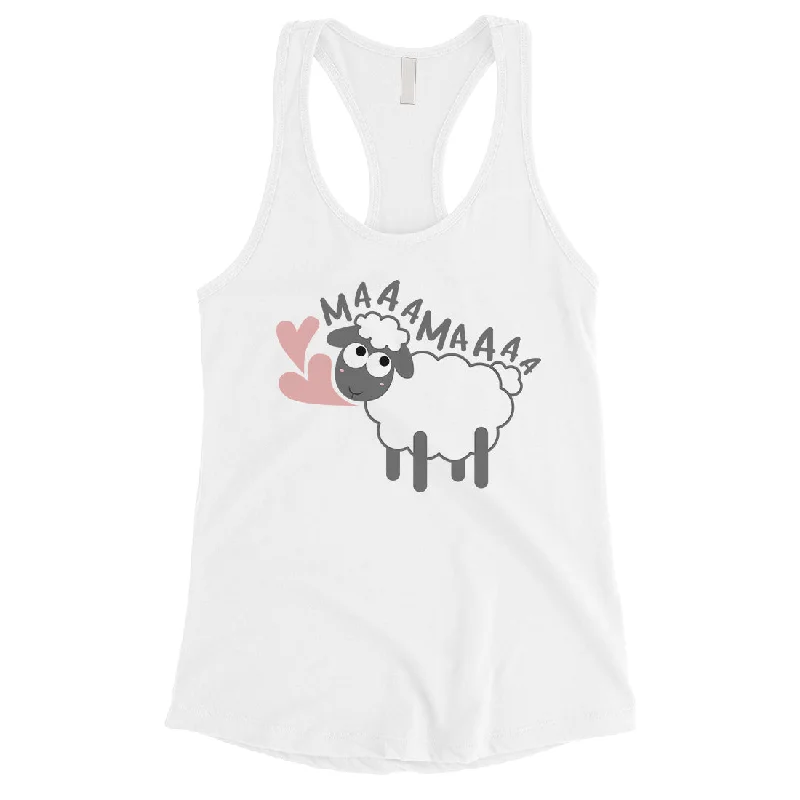 MaaaMaaa Sheep Womens Sleeveless Shirt