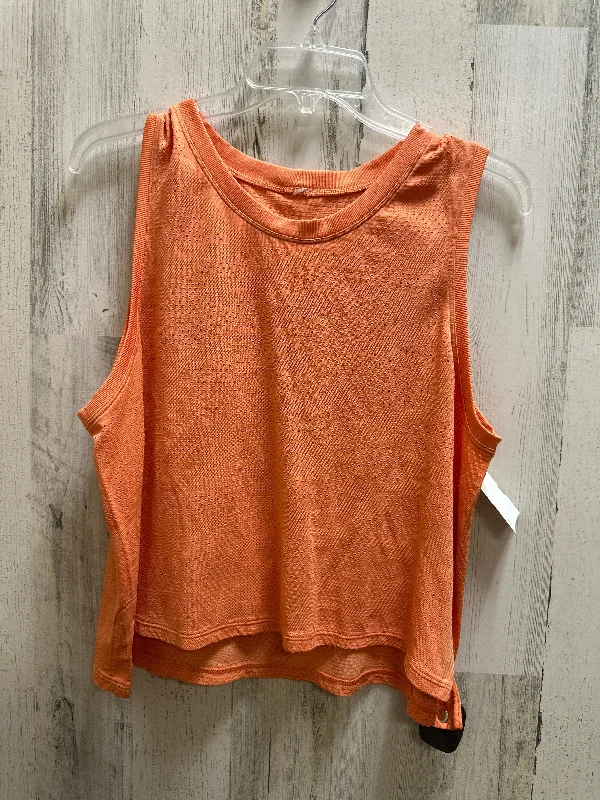 Orange Athletic Tank Top Lululemon, Size 8