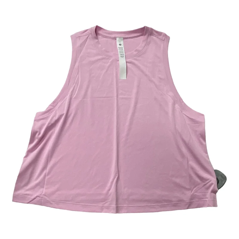 Pink Athletic Tank Top Lululemon, Size 10