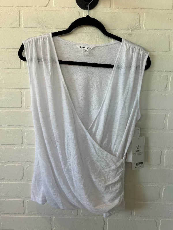 White Athletic Tank Top Athleta, Size M