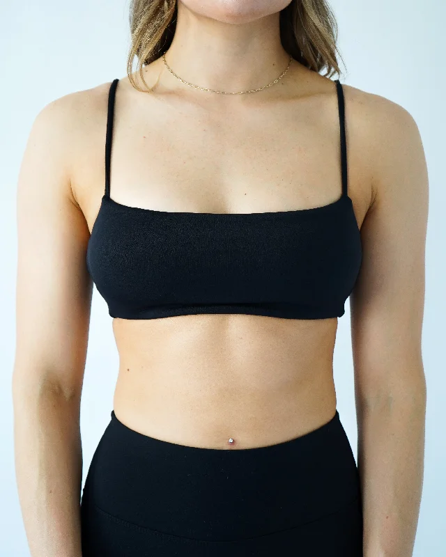 DEFINE BANDEAU SPORTS BRA - Black