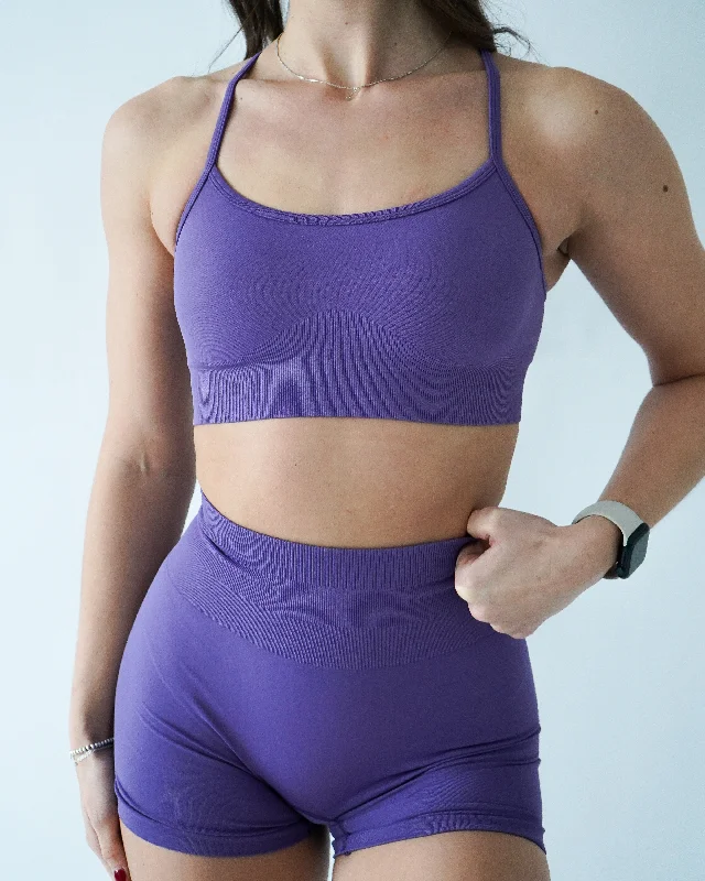 ENHANCE ADJUSTABLE SPORTS BRA - Violet