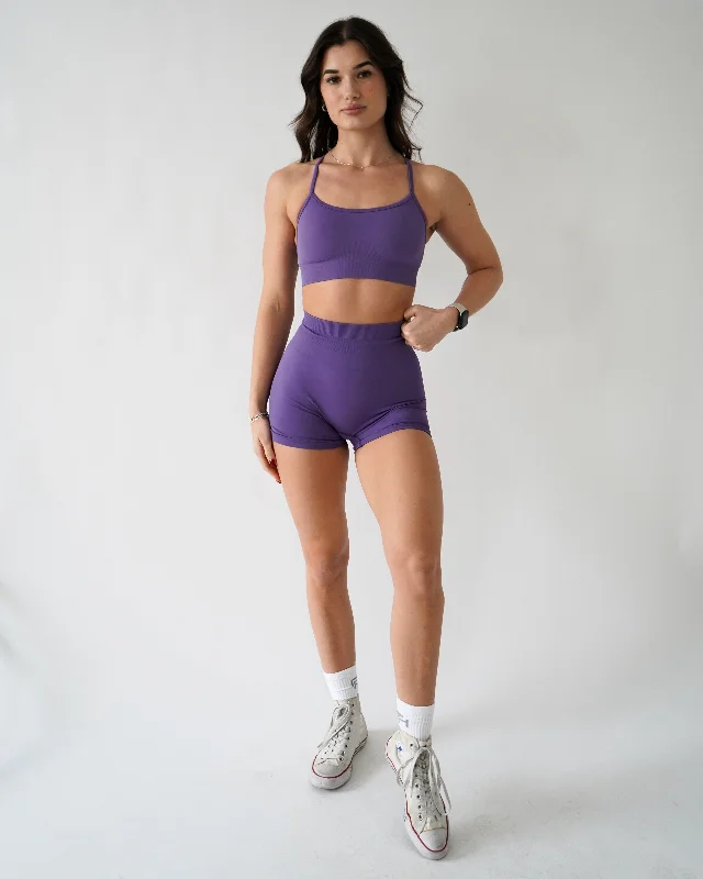 ENHANCE ADJUSTABLE SPORTS BRA - Violet