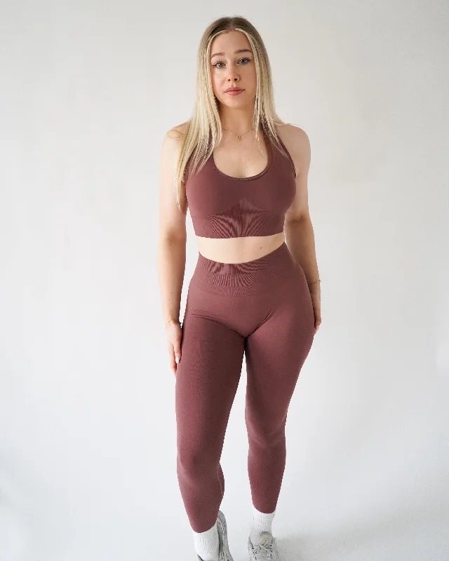 ENHANCE HALTER TOP - Dusty Rose