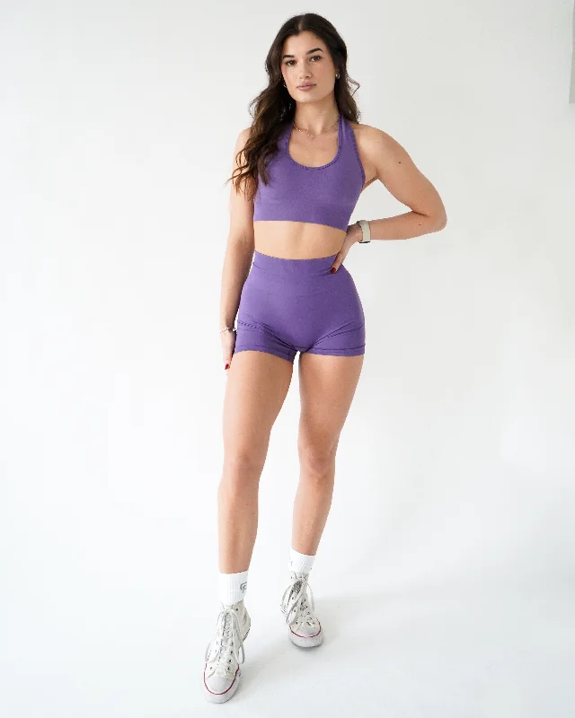 ENHANCE HALTER TOP - Violet