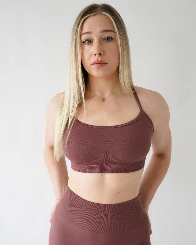 ENHANCE VITAL SPORTS BRA - Dusty Rose