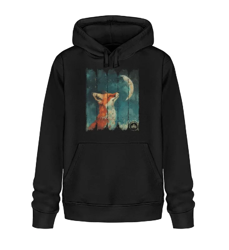 Fuchs bei Nacht - Bio Unisex Hoodie (BASIC)