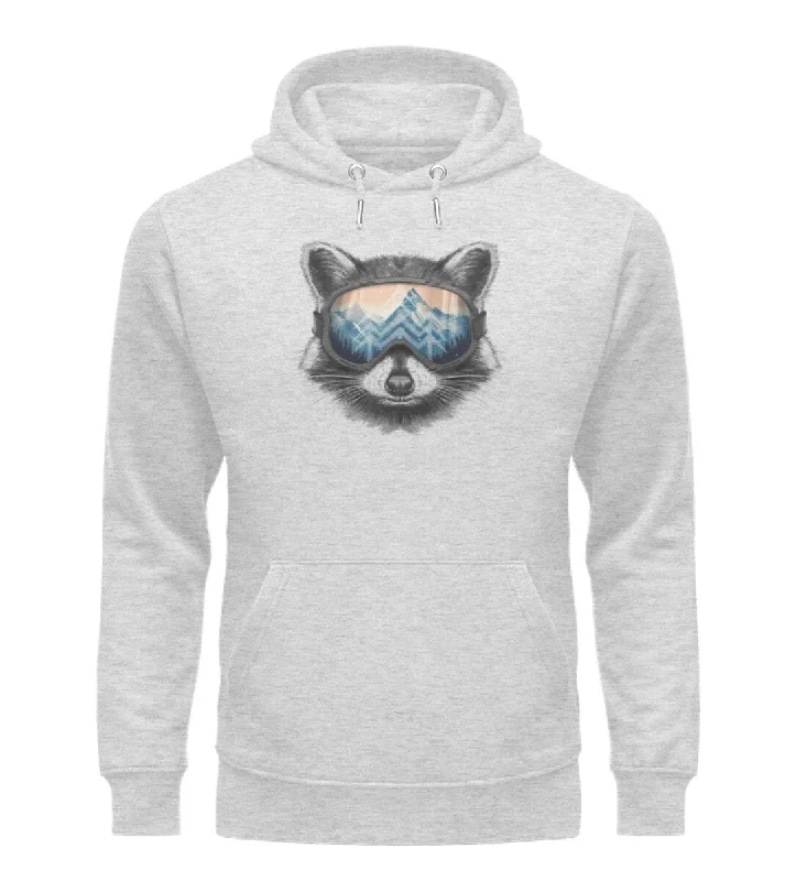 Ski Raccoon - Bio Unisex Hoodie (PREMIUM)