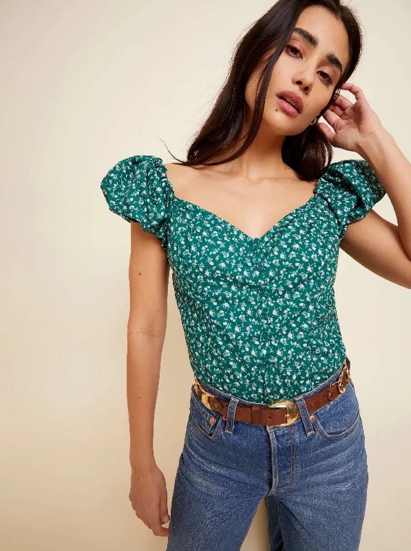 Angel Top - Emerald Floral