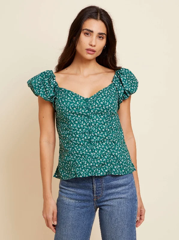 Angel Top - Emerald Floral