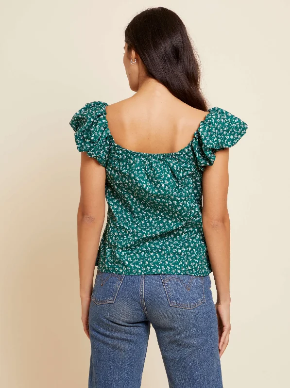 Angel Top - Emerald Floral