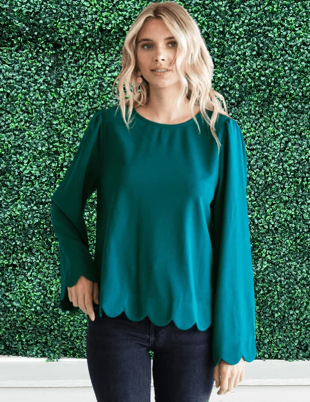 Scallop Bell Blouse