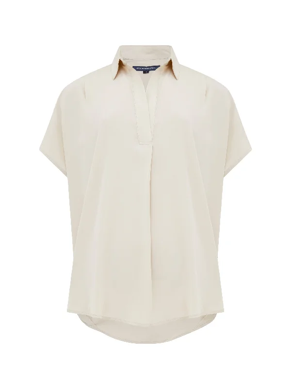 Crepe Light Recycled Popover Shirt