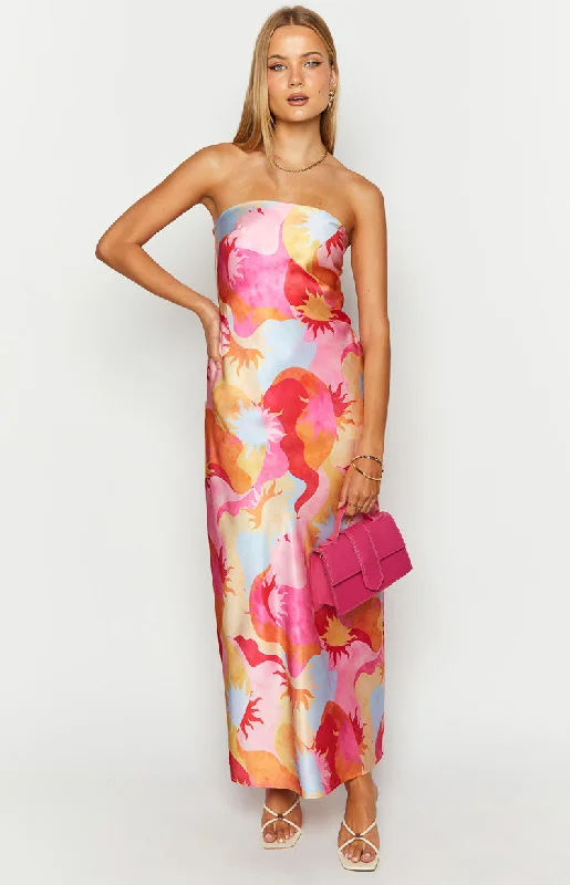 Damia Sun Print Maxi Dress