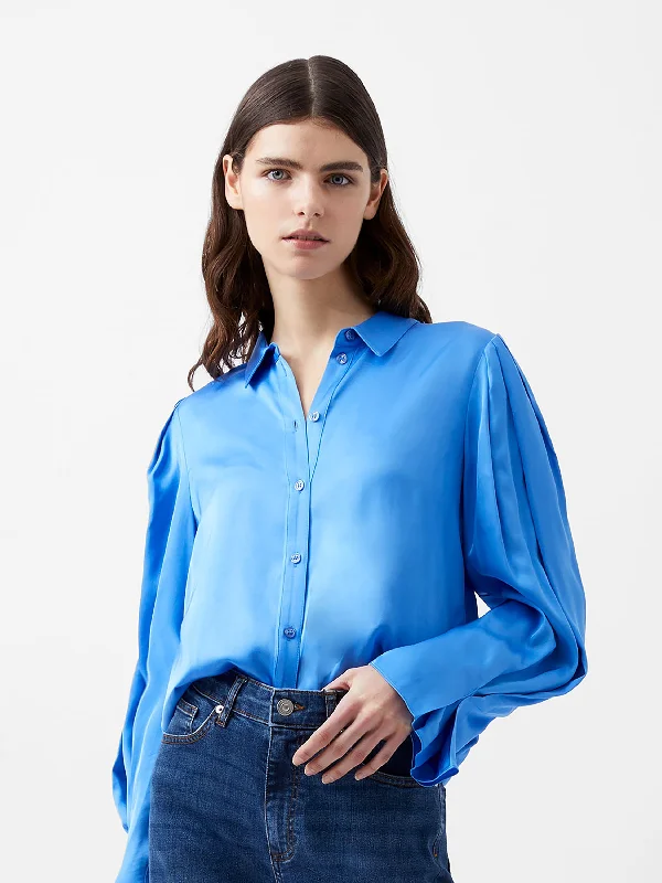 Ennis Eco Satin Sleeve Detail Shirt