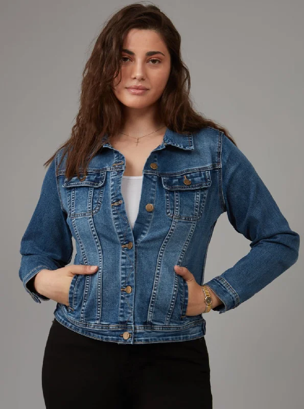 GABRIELLA-RCB Classic Denim Jacket - Rugged Classic Blue