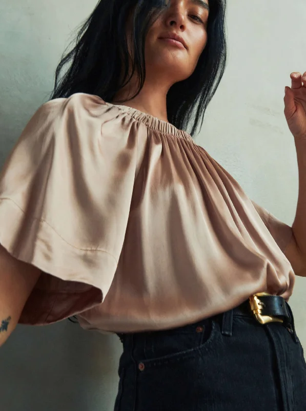 Giavanna Blouse - Tan