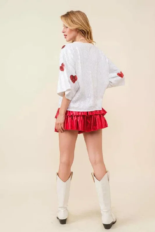 Polka-Hearts Top