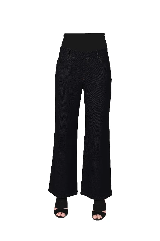 La Cera Stretch Knit Wide Leg Pant